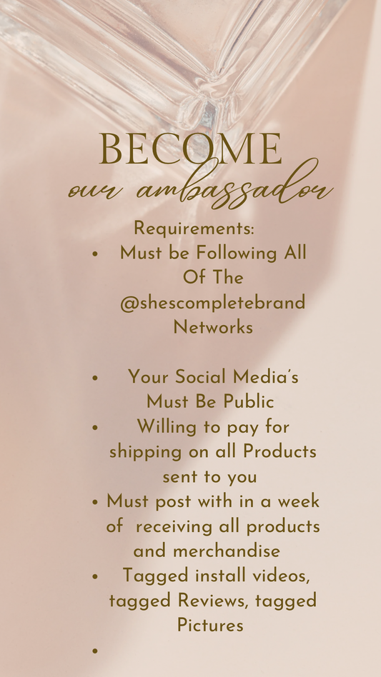 Become a Brand Ambassador